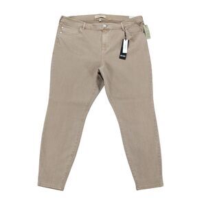Liverpool Los Angeles Jeans Size 22W Piper Hugger Slim Fit Skinny Ankle Tan NWT